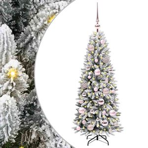 vidaXL Mű kar&aacute;csonyfa Feh&eacute;r 120 cm PVC &eacute;s műanyag &eacute;s ac&eacute;l &eacute;s PE