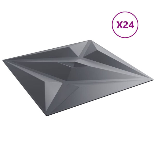 vidaXL 24 db sz&uuml;rke XPS csillagmint&aacute;s fali panel 50 x 50 cm 6 m&sup2;