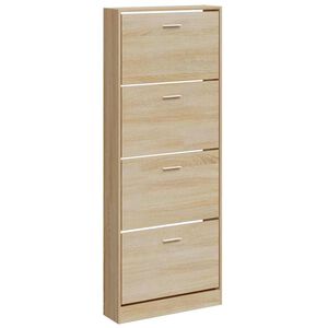 vidaXL t&ouml;lgysz&iacute;nű szerelt fa cipősszekr&eacute;ny 59x17x150 cm