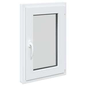 vidaXL Pinceablak RISOR 50 x 75 cm PVC &eacute;s &Uuml;veg Feh&eacute;r