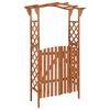 vidaXL t&ouml;m&ouml;r fenyőfa pergola kapuval 116 x 40 x 204 cm