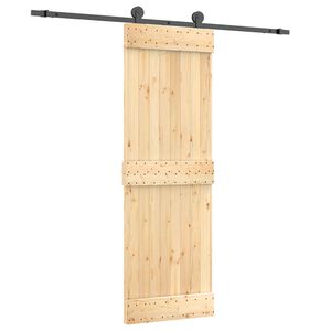 vidaXL Cs&uacute;sz&oacute; ajt&oacute; 70 x 210 cm Szil&aacute;rd Fenyőfa (Nem Kezelt)