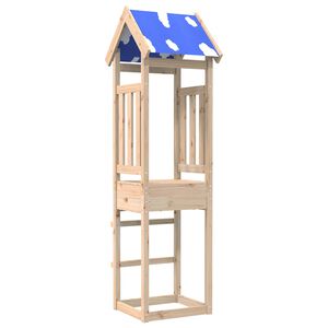 vidaXL J&aacute;t&eacute;k Torny Barna 52.5 x 46.5 x 208 cm T&ouml;m&ouml;r fenyőfa