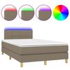 vidaXL t&oacute;psz&iacute;nű sz&ouml;vet rug&oacute;s &eacute;s LED-es &aacute;gy matraccal 120x190cm