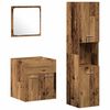 vidaXL F&uuml;rdőszoba b&uacute;tor szett 4 db &Ouml;reg fa 41 x 38,5 x 46 cm