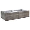 vidaXL sz&uuml;rke polyrattan kerti &uuml;ltetől&aacute;da 157 x 80 x 40 cm