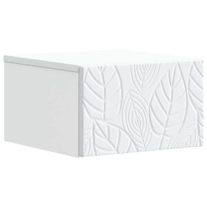 vidaXL Fali &eacute;jjeli szekr&eacute;ny Feh&eacute;r 49 x 34,5 x 20 cm Szerelt Fa