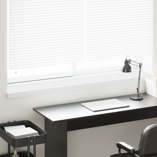 vidaXL Ablakp&aacute;rk&aacute;ny Feh&eacute;r 120 x 25 x 4,5 cm PVC