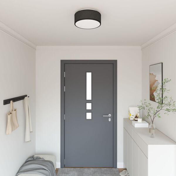 vidaXL Mennyezeti lámpa Fekete 30 x 13.5 cm szövet