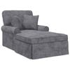 vidaXL Fotel Loungba Szokny&aacute;val S&ouml;t&eacute;tsz&uuml;rke 157 x 91 x 91 cm ARES
