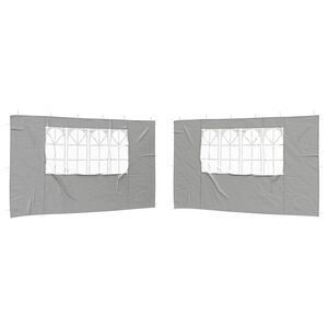 vidaXL Parti s&aacute;tor oldalfal 2 db 400 x 195 cm Vil&aacute;gossz&uuml;rke PE &eacute;s ac&eacute;l