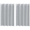 vidaXL Voile F&uuml;gg&ouml;ny 2 pcs S&ouml;t&eacute;tsz&uuml;rke 140 x 140 cm Poli&eacute;szter
