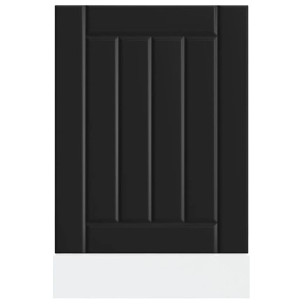 vidaXL mosogat&oacute;g&eacute;p panel Lucca fekete sz&iacute;nű f&aacute;b&oacute;l k&eacute;sz&uuml;lt műfa