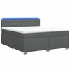 vidaXL Boxspring &aacute;gy matraccal &eacute;s LED-del S&ouml;t&eacute;tsz&uuml;rke 140 x 200 cm