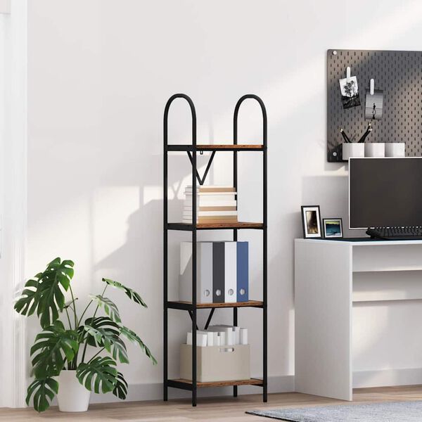 vidaXL K&ouml;nyvespolc &Ouml;reg fa 40 x 30 x 146 cm Faanyag