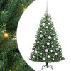 vidaXL Műanyag Hajtogat&oacute;s Kar&aacute;csonyfa Z&ouml;ld 120 cm PVC &eacute;s f&eacute;m