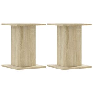 vidaXL 2 db sonoma t&ouml;lgy sz&iacute;nű szerelt fa hangsz&oacute;r&oacute;&aacute;llv&aacute;ny 30x30x40 cm