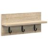 vidaXL Fali Kab&aacute;thorog Falra szerelhető Sonoma t&ouml;lgy 40 x 10,5 x 18 cm