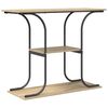 vidaXL Konzolasztal Sonoma t&ouml;lgy 101 x 35 x 80,5 cm Szerelt Fa