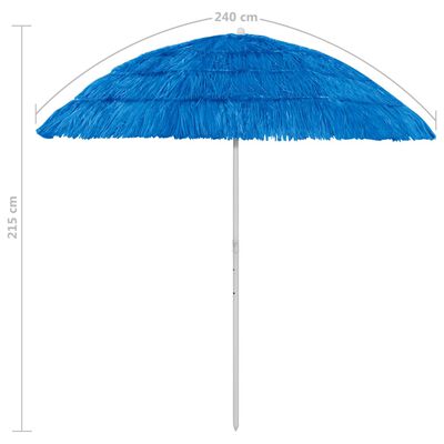 vidaXL kék hawaii stílusú strandnapernyő 240 cm
