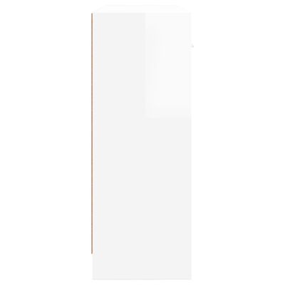 vidaXL magasfényű fehér szerelt fa tálalószekrény 91x28x75 cm