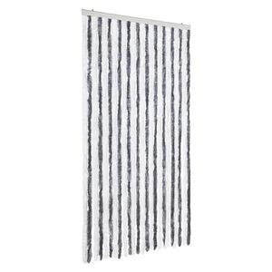 vidaXL sz&uuml;rke &eacute;s feh&eacute;r zsen&iacute;lia rovarf&uuml;gg&ouml;ny 100 x 230 cm