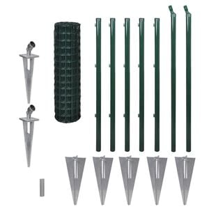 vidaXL Euro Fence z&ouml;ld ac&eacute;lker&iacute;t&eacute;s 10 x 1 m