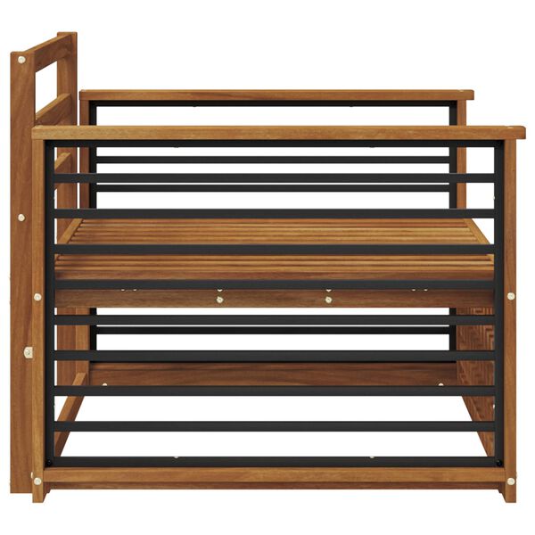 vidaXL 2 Darab Karfa n&eacute;lk&uuml;li kanap&eacute; T&ouml;m&ouml;r Ak&aacute;cfa Term&eacute;szetes