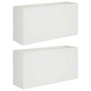 vidaXL Kerti cser&eacute;p 2 db Feh&eacute;r 100 x 30 x 50 cm Hidegen hengerelt ac&eacute;l