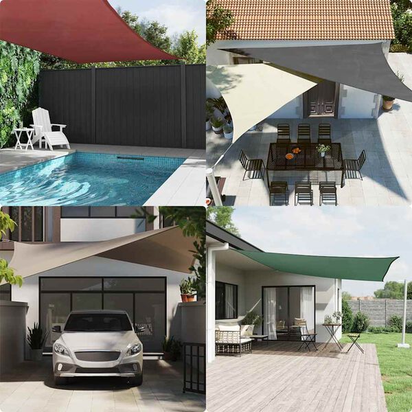 vidaXL antracitsz&uuml;rke t&eacute;glalap alak&uacute; oxford-sz&ouml;vet napvitorla 2 x 5 m