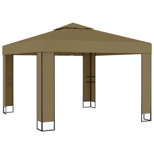 vidaXL t&oacute;psz&iacute;nű dupla tetős pavilon 3 x 3 x 2,7 m 180 g/m&sup2;