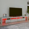 vidaXL betonszürke TV-szekrény LED lámpákkal 260x36,5x40 cm