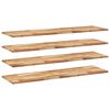 vidaXL 4 db olajbevonat&uacute; t&ouml;m&ouml;r ak&aacute;cfa f&uuml;ggőpolc 120 x 40 x 2 cm