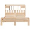 vidaXL tömör fenyőfa könyvespolcos ágy matrac nélkül 150 x 200 cm