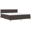 vidaXL Boxspring &aacute;gy matraccal s&ouml;t&eacute;tbarna 180 x 200 cm sz&ouml;vet