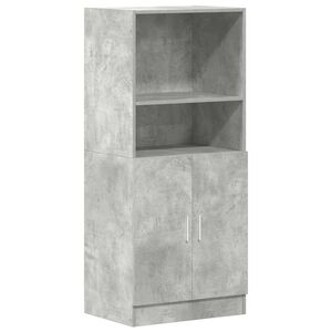 vidaXL betonsz&uuml;rke szerelt fa konyhaszekr&eacute;ny 57 x 41,5 x 131,5 cm