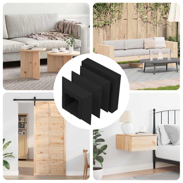 vidaXL V&eacute;gsapk&aacute;k 10909 pcs Fekete 15 x 15 x 15 mm PP