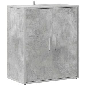 vidaXL betonsz&uuml;rke szerelt fa cipősszekr&eacute;ny 60 x 35 x 70 cm
