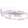 vidaXL Ágykeret fejtámlával Természetes 140 x 190 cm Tömör fenyőfa