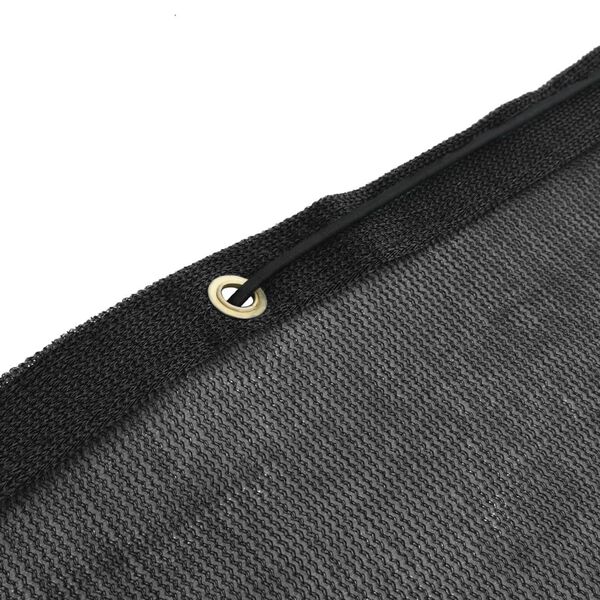 vidaXL fekete HDPE kont&eacute;nerh&aacute;l&oacute; 3,5 x 6 m