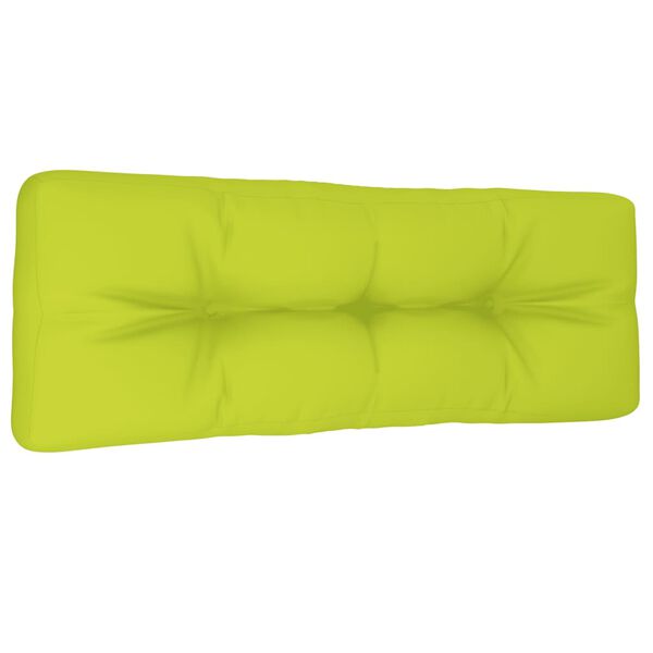 vidaXL élénkzöld szövet raklappárna 120 x 40 x 12 cm