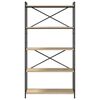 vidaXL K&ouml;nyvespolc Sonoma t&ouml;lgy 80 x 30 x 155 cm Faanyag