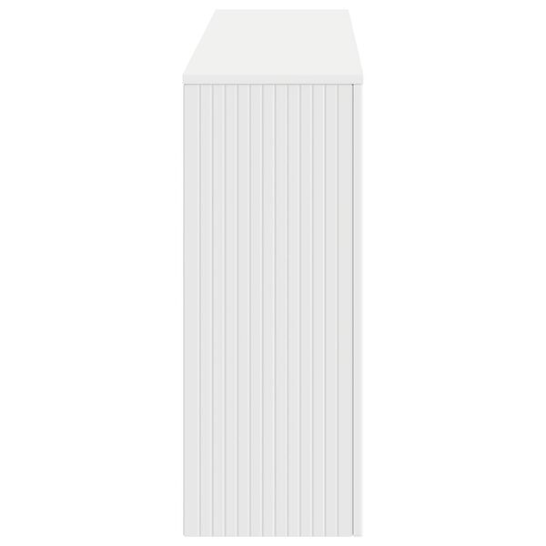 vidaXL Konzolasztal Cs&iacute;kos Feh&eacute;r 155 x 29 x 74 cm M&eacute;rn&ouml;ki fa