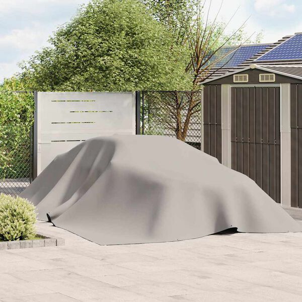 vidaXL szürke ponyva 5 x 7 m 650 g/m²