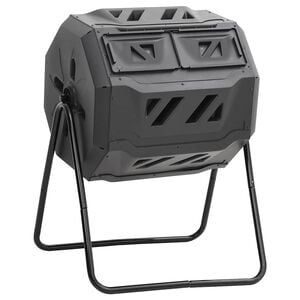 vidaXL fekete kerti komposzt&aacute;l&oacute;l&aacute;da 73 x 64 x 95 cm 160 L