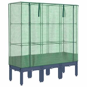 vidaXL rattan megjelen&eacute;sű magas&aacute;gy&aacute;s melegh&aacute;ztakar&oacute;val 120x40x140 cm