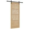 vidaXL Cs&uacute;sz&oacute; ajt&oacute; Term&eacute;szetes 83 x 211 cm T&ouml;m&ouml;r Fenyőfa