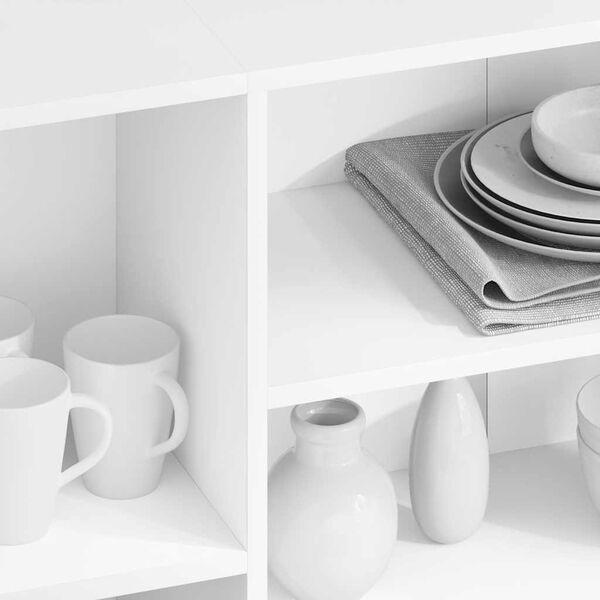 vidaXL fehér szerelt fa tálalószekrény 120 x 30 x 75 cm