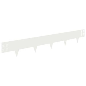 vidaXL Fűszeg&eacute;lyez&eacute;s 20 pcs 100 x 15 cm Ac&eacute;l Feh&eacute;r