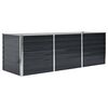 vidaXL antracitsz&uuml;rke horganyzott ac&eacute;l kerti magas&aacute;gy&aacute;s 240x80x77 cm